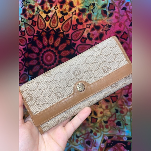 Dior Honeycomb Rare 1980s Wallet - Picture 1 of 6